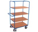 Chariot à 4 étagères repliables