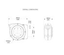 Enrouleur air et eau 8 m Ø 3/8 15 bars Tech avec enroulement automatique et support mural pivotant Zeca 804/10/S