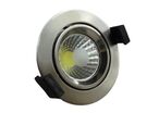 Spot Encastrable LED COB Rond Orientable 8W 60° ALU - Blanc Chaud 2300K - 3500K