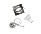 Kit Spot LED GU10 encastrable avec Ampoule LED 6W - Blanc Neutre 4000K - 5500K