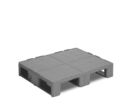 Demi-palette plastique 800 x 600 hygiénique pleine pour contact alimentaire