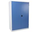 Manutan Expert - Armoire à portes battantes L 1305 x P 640 x H 1950 mm - 4 tablettes 150kg/tablette - Acier - Livrée montée - Garantie 10 ans