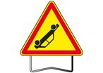 Panneaux de danger temporaire "AK31 Accident" sur pieds T1 taille 1000