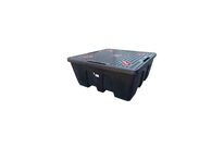 Bac de rétention CUBI-PE 1 200/1 avec caillebotis en polyéthylène - CEMO