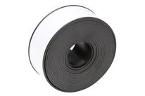 Manutan Expert - Porte-étiquette Magnétique Noir 50mmx10m - Signalétique Entrepôt - Montage Facile