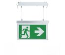 Éclairage de Secours LED Suspendu à Encastrer 2W 3h Batterie avec Pictogrammes - Blanc Froid