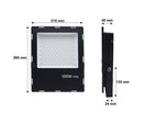 Projecteur Extérieur NOIR 100W IP65 - Blanc Chaud 2300K - 3500K