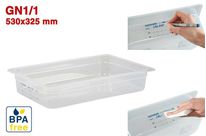 GN1/1 - PROFONDEUR 100 MM (HACCP) / SANS BPA - LABEL IML - SANS COUVERCLE
