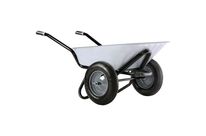 Haemmerlin - Brouette Galvanisée 100L 2 Roues Pneumatiques - Charge Max 150kg - Robuste et Durable