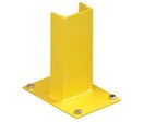 Mottez - Protection Rack Extrémité Madrier - Acier Jaune 23cm - Butoir Haute Résistance