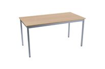 Manutan Expert - Table de réunion droite 140x70cm Plateau Chêne 8 personnes - 10 ans garantie