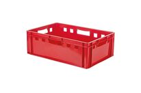 Bac à viande en plastique norme EURO E2 avec parois et fond pleins 40 L | FK-E2-4620 