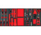 Servante d'atelier complète XXL 514 outils - 16 tiroirs - 2 armoires supérieures + modules mousse - Outillage automobile et atelier MW Tools MWE512G6AST