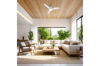 Ventilateur de Plafond LED 18W CCT Blanc avec Télécommande Ø107cm