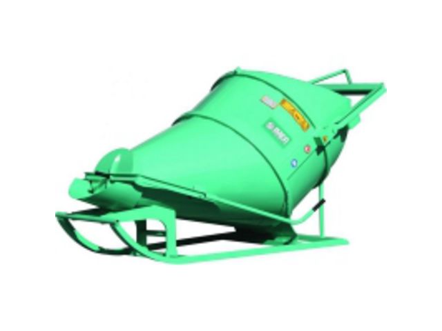 Benne à  béton couchée