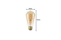 Ampoule E27 LED Filament 6W ST64 Edison