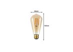 Ampoule E27 LED Filament 6W ST64 Edison