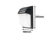 Applique Murale Noire LED IP44 pour ampoule E27