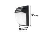 Applique Murale Noire LED IP44 pour ampoule E27