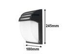 Applique Murale Noire LED IP44 pour ampoule E27