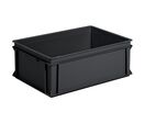UTZ - Bac de Rangement Europe 40L Noir - 600x400x220mm - Recyclé 100% Empilable