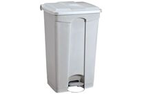 Manutan Expert - Poubelle Agroalimentaire à Pédale 90L Gris - Plastique Durable - Tri Sélectif &amp;amp; HACCP