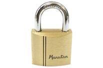 Manutan Expert - Cadenas à clé 30 mm Laiton - 3 clés incluses - Sécurité fiable