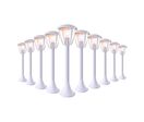 Borne LED Extérieure 90cm pour Ampoule E27 (Pack) - Pack de 5 / Noir