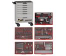 Servante d'atelier complète grise 7 tiroirs set en mousse 240 outils Teng Tools TCEMM240NS