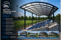 ABRI POUR TERRAINS DE SPORT ET TRIBUNES OVALUX