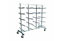 Chariot de transport pour le stockage horizontal des profilés.