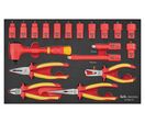 Jeu de douilles et pinces isolées Foam3 tray 3/8 3/8 8- 20mm 6 pans 19 pièces Teng Tools TEFSKV19