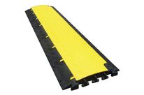 Cable Equipements - Protège-câble extérieur 6 canaux BOA 17-6 Noir/Jaune - 1m - Charge 2000kg