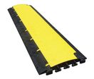 Cable Equipements - Protège-câble extérieur 6 canaux BOA 17-6 Noir/Jaune - 1m - Charge 2000kg