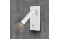 Lampe Murale 2W avec Interrupteur Blanc - Blanc Chaud 2300K - 3500K