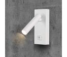 Lampe Murale 2W avec Interrupteur Blanc - Blanc Chaud 2300K - 3500K