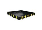 Justrite - Bac de rétention souple Rigid-Lock QuickBerm 5432L Noir - PVC, Résistant Acides Bases, Hydrocarbures
