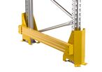 Protection échelle double de rack palettes L.2400 x H.400 mm