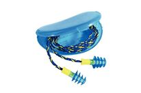 Howard Leight - Bouchons d&amp;#039;oreilles réutilisables Fusion Bleu - 28 dB - Cordelette incluse - Confort et protection auditive