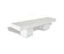 Banc Toledo 2000 béton blanc