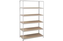 Rayonnage Rapid 1980x1220x455-6 Niveaux Agglomérés Ral7032