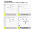 Profilé Aluminium Blanc 2m pour Ruban LED Double pour Faux-Plafond