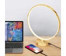 Lampe de Chevet LED Bambou Tactile 16W Dimmable