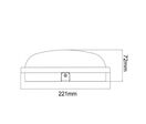Applique LED Murale 20W BLANC Hublot Rond IP65 - Blanc Neutre 4000K - 5500K