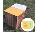 Poubelle extérieur tri sélectif Poitevine