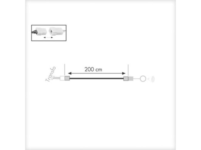 Câble fiche 50W pour un spot 
