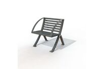 Fauteuil de ville en acier - Bordeaux