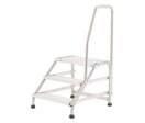 Tubesca-Comabi - Marchepied Fixe Aluminium 3 Marches - Hauteur Accès 2.6m - Charge Max 150kg - Gris