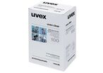 Uvex - Chiffons de Nettoyage pour Lunettes de Protection - Lingettes Douces et Efficaces - Emballage Recyclable