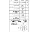 Kit 12 LED Hexagonal 294W - Forme Nid d'Abeille - Blanc Froid 6000K - 8000K